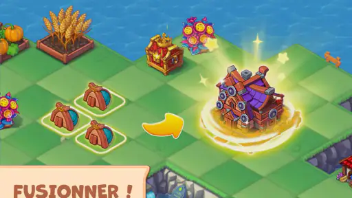 Mergest Kingdom: jeu de fusion