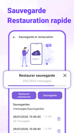 Messages : SMS Accueil