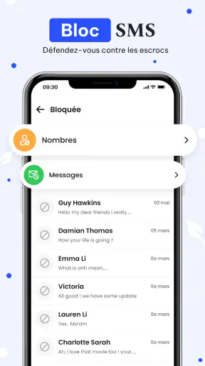 Messages SMS : Messagerie