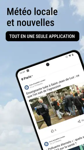 Météo locale et nouvelles