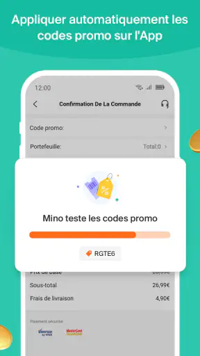 Mino: Codes promo automatiques