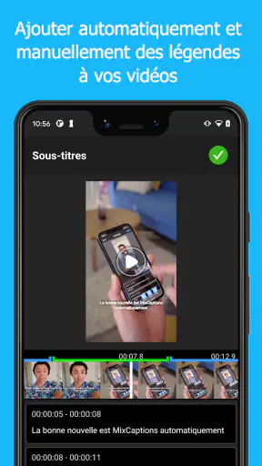 MixCaptions : Texte, Légendes