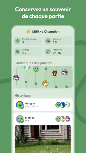 Mölkky Champion: Score & Stats