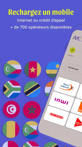 MONI Recharge mobile et carte