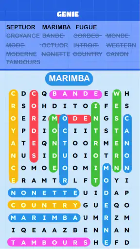 Mots Mêlés Puzzle Challenge