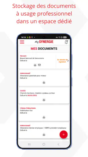 mySynergie – Intérimaires