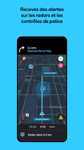 Navigation Waze et trafic