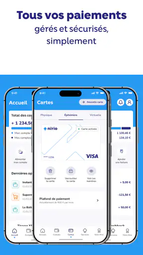 Nirio, services de paiement