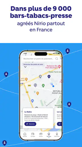 Nirio, services de paiement