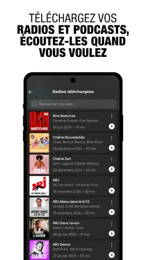 NRJ Radio, Musique et Podcast