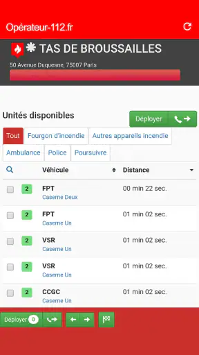 Opérateur 112! Pompiers Police