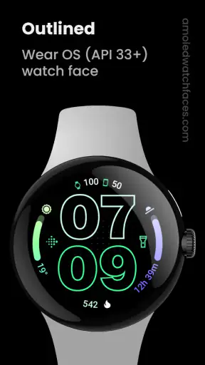 Outlined Watch Face