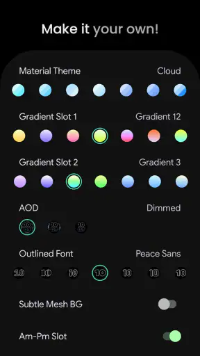 Outlined Watch Face