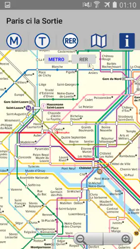 Paris-ci la Sortie du Métro