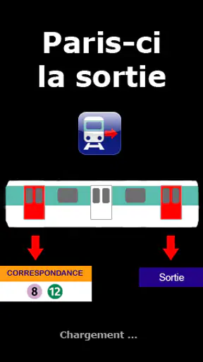 Paris-ci la Sortie du Métro