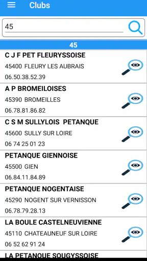Pétanque Calendriers Concours