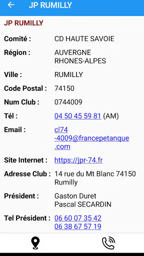 Pétanque Calendriers Concours