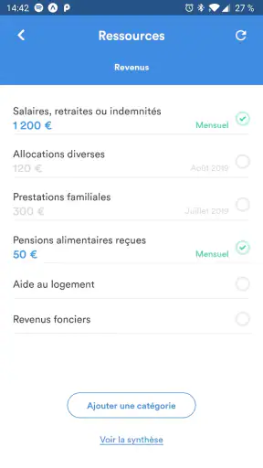 Pilote Budget, gestion dépense