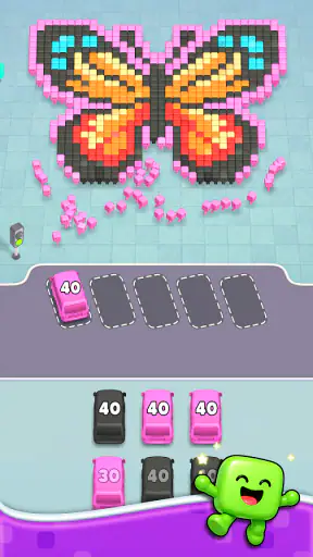Pixel Drop: Bus Puzzle