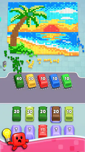 Pixel Drop: Bus Puzzle