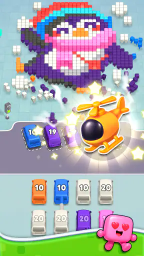 Pixel Drop: Bus Puzzle