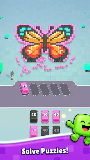 Pixel Drop: Bus Puzzle