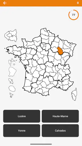 Quiz Départements et Régions