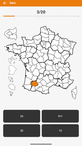 Quiz Départements et Régions