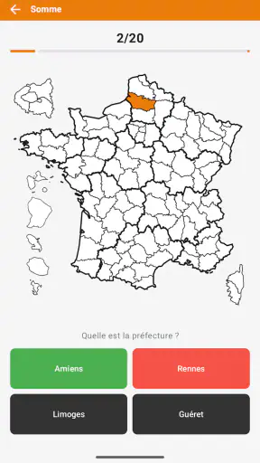 Quiz Départements et Régions