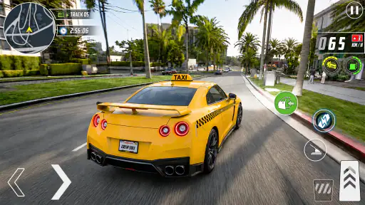 Real Taxi Car Drifting Driving