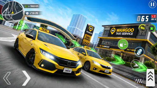 Real Taxi Car Drifting Driving