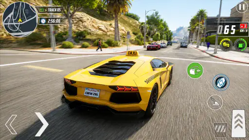 Real Taxi Car Drifting Driving