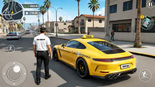 Real Taxi Car Drifting Driving