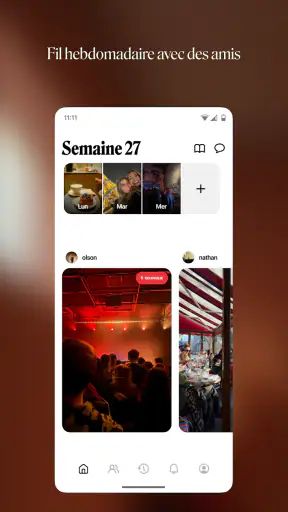 Retro — Photos avec des amis