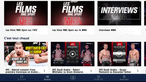 RMC Sport – Live TV, Replay