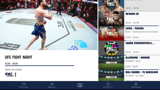 RMC Sport – Live TV, Replay