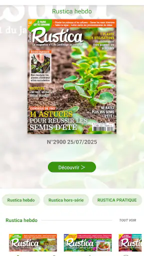 Rustica l'hebdo jardin