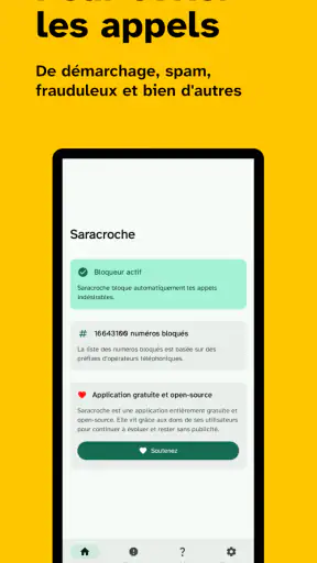Saracroche : bloqueur d'appels