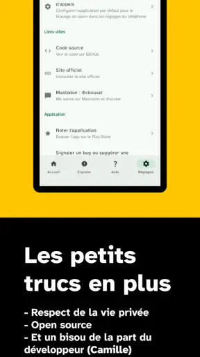 Saracroche : bloqueur d'appels