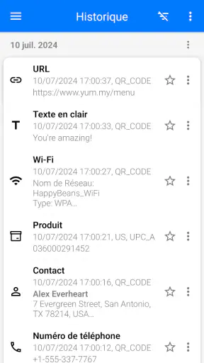 Scanner QR & Code-barres