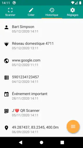 Scanner QR et code-barres