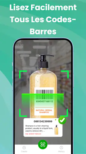 Scanner QR, Tous Codes-Barres