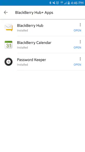 Services BlackBerry Hub+
