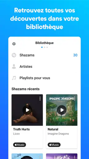 Shazam : musique et concerts