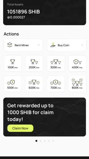 SHIB Cloud Miner