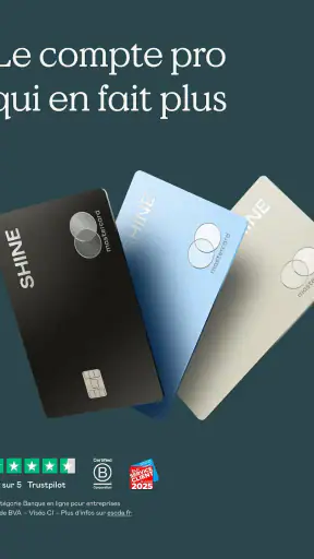 Shine - Compte pro en ligne