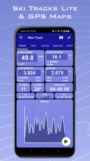 Ski Tracks Lite & Cartes GPS