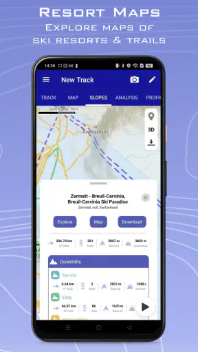 Ski Tracks Lite & Cartes GPS