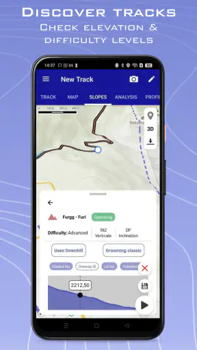 Ski Tracks Lite & Cartes GPS