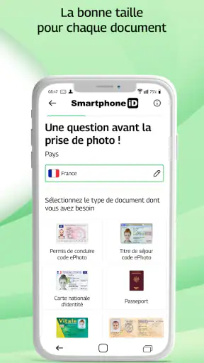 Smartphone iD - Photo identité